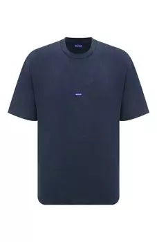 Хлопковая футболка HUGO Blue