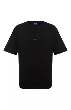 Хлопковая футболка HUGO Blue