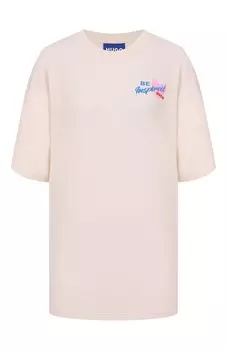 Хлопковая футболка HUGO Blue