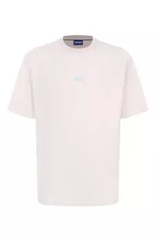 Хлопковая футболка HUGO Blue