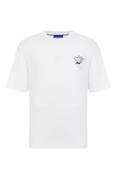 Хлопковая футболка HUGO Blue