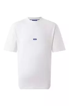 Хлопковая футболка HUGO Blue