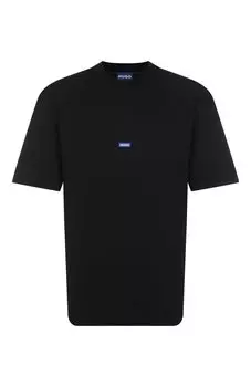 Хлопковая футболка HUGO Blue