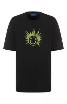 Хлопковая футболка HUGO Blue