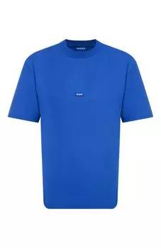 Хлопковая футболка HUGO Blue