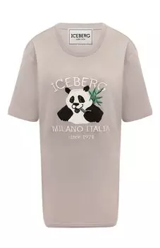 Хлопковая футболка Iceberg