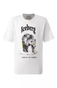 Хлопковая футболка Iceberg