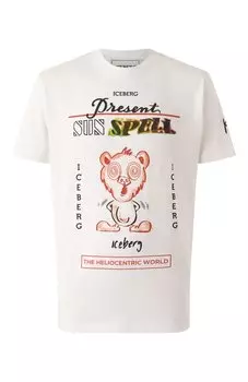 Хлопковая футболка Iceberg