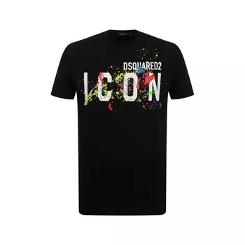 Хлопковая футболка Icon Dsquared2