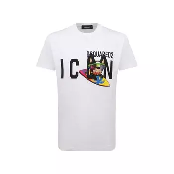 Хлопковая футболка Icon Dsquared2