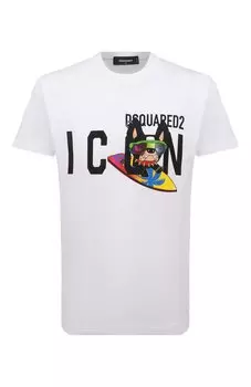 Хлопковая футболка Icon Dsquared2