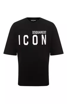 Хлопковая футболка Icon Dsquared2