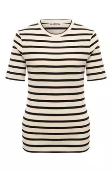 Хлопковая футболка Jil Sander