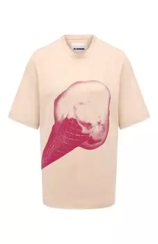 Хлопковая футболка Jil Sander