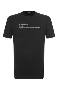 Хлопковая футболка K-Way