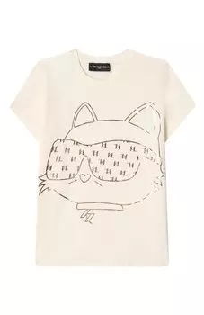 Хлопковая футболка Karl Lagerfeld Kids