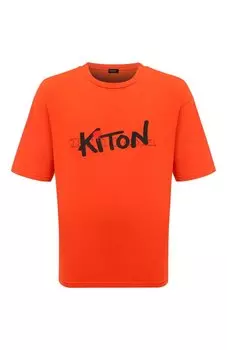 Хлопковая футболка Kiton
