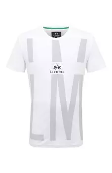 Хлопковая футболка La Martina
