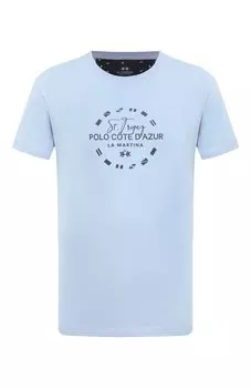 Хлопковая футболка La Martina