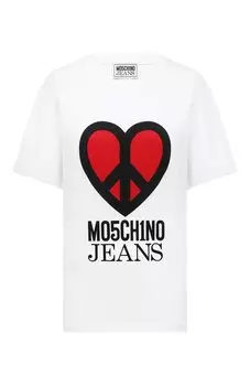 Хлопковая футболка M05CH1NO Jeans