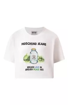 Хлопковая футболка M05CH1NO Jeans