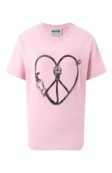 Хлопковая футболка M05CH1NO Jeans