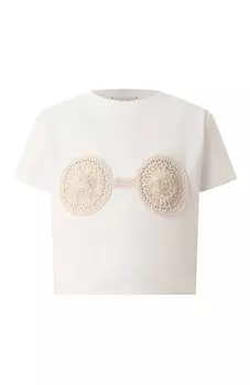Футболка из хлопка и вискозы Magda Butrym