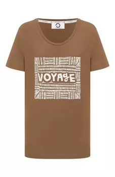 Хлопковая футболка Marina Rinaldi Voyage