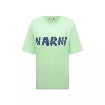 Хлопковая футболка Marni