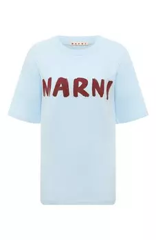 Хлопковая футболка Marni