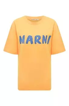 Хлопковая футболка Marni