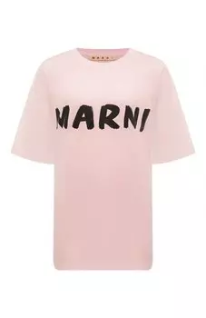 Хлопковая футболка Marni