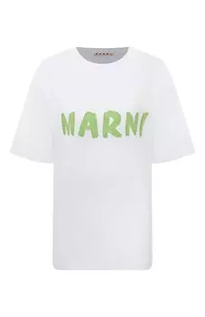 Хлопковая футболка Marni