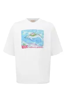 Хлопковая футболка Marni