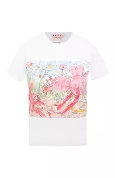 Хлопковая футболка Marni