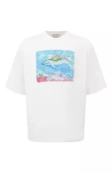 Хлопковая футболка Marni