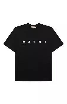 Хлопковая футболка Marni