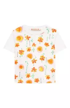 Хлопковая футболка Marni