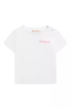 Хлопковая футболка Marni