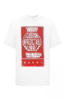 Хлопковая футболка Marni