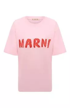 Хлопковая футболка Marni