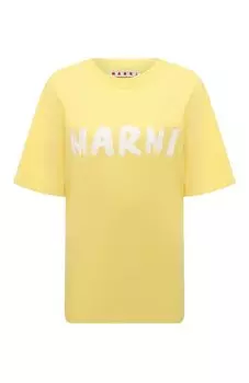 Хлопковая футболка Marni