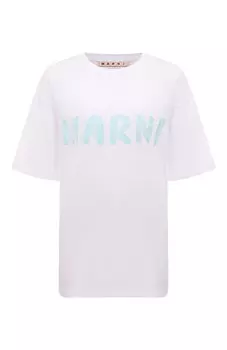 Хлопковая футболка Marni