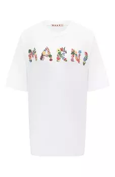 Хлопковая футболка Marni