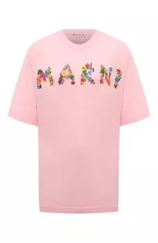 Хлопковая футболка Marni