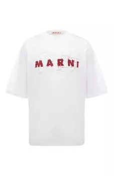 Хлопковая футболка Marni