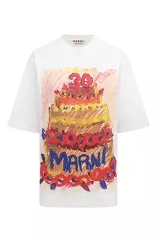 Хлопковая футболка Marni
