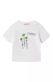 Хлопковая футболка Marni