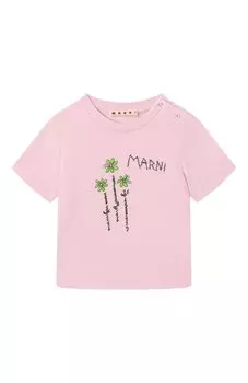 Хлопковая футболка Marni