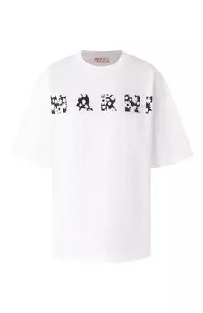 Хлопковая футболка Marni